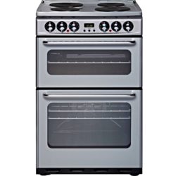 New World ES550DOm 55cm Electric Double Oven Cooker in Silver
